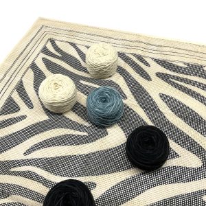 Cebra Alfombra kit para bordar