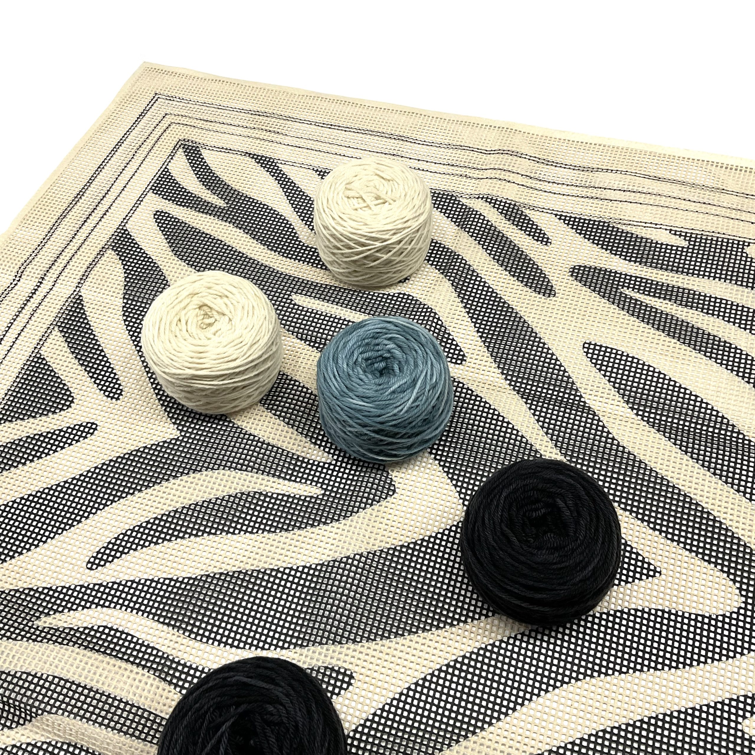 Cebra Alfombra kit para bordar